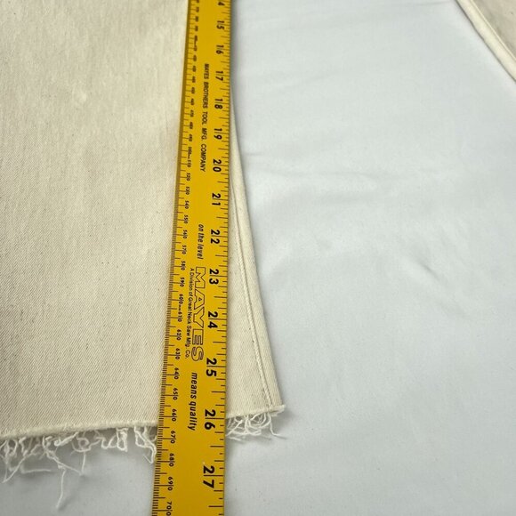 NWT Daze Shy Girl In Raw Cut-Off High Rise Crop Flare Jeans Beige Womens 31 - Picture 15 of 16